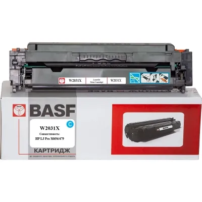 Картридж BASF HP LJ Pro M454/479 6000 ст. Cyan W2031X (BASF-KT-W2031X) Вінниця