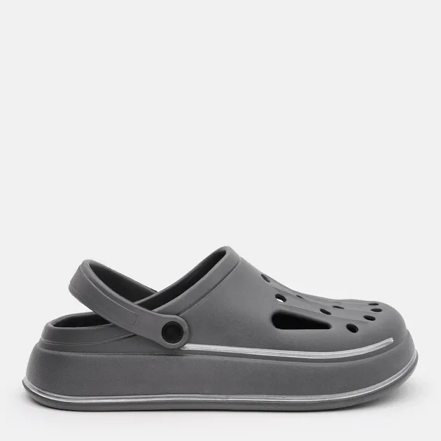 Кроксы мужские серые качественные практичные сабо удобные толстая подошва Одесса - изображение 2