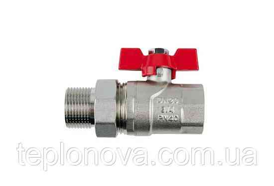 Кран з американкою (накидною гайкою) 1/2" PN40 Raftec Red CSA-011 Чернівці
