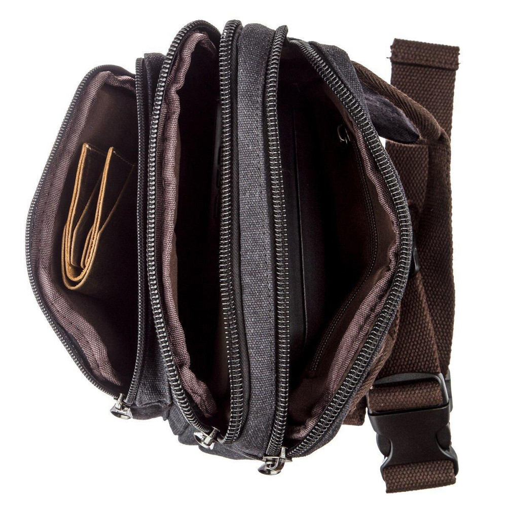 Бананка текстильна на пояс Vintage 20159 Чорна Київ - фото 6