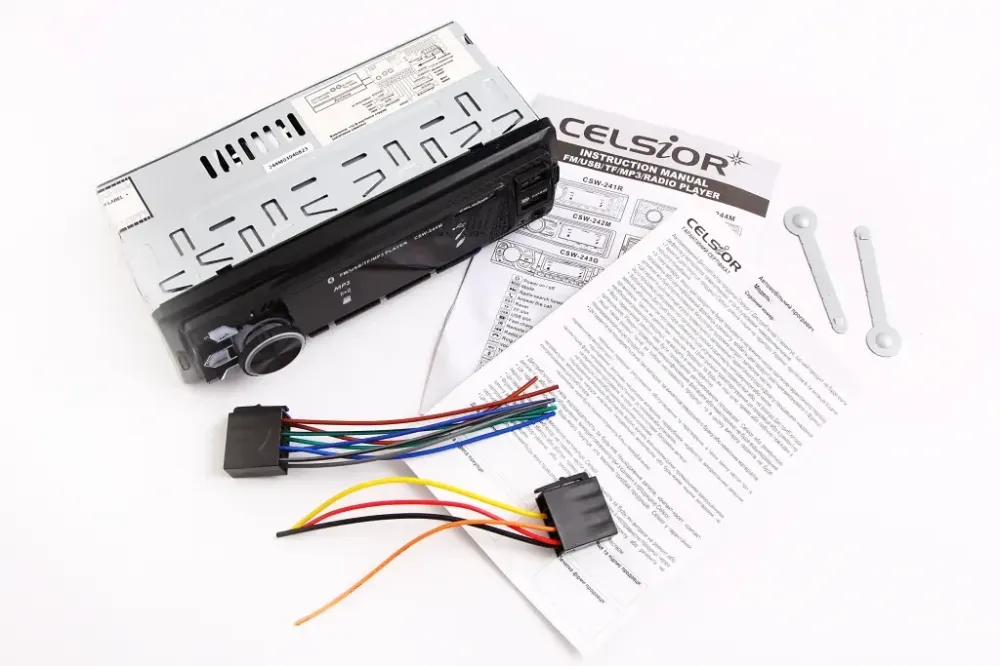 Автомагнітола Celsior CSW- 244M RGB BT/USB+USB Charge/MicroSD/ISO/доп. розєм (без радіатора) Вінниця - фото 3