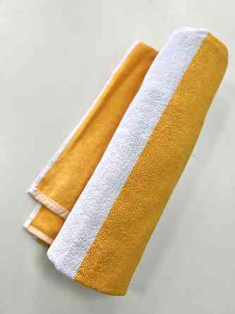 Пляжное полотенце махровое Ideal Textile в полоску 90х170 см (56860346) жовта смужка Черновцы