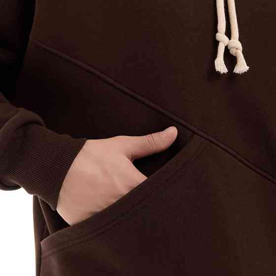 Шоколадний чоловічий спортивний костюм осінь/зима з капюшоном Pobedov Space Київ