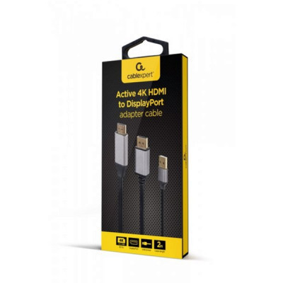 Перехідник Cablexpert HDMI to DisplayPort 4K 60Hz 2m (A-HDMIM-DPM-01) Вінниця - фото 3