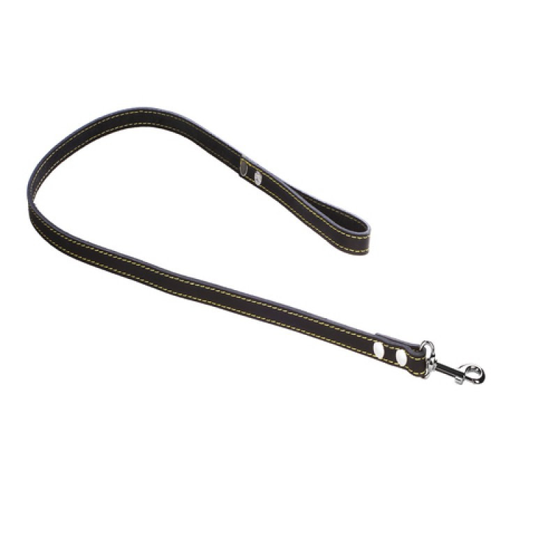 7552 Повідець 16мм "КЛАСИК" шкіряний прострочений подовжений (1.85 м) Вінниця - фото 1