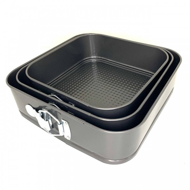 Форма для выпечки круг професиональная Unique, Стальная форма выпечки для пирога Кольца выпекания NJ-94 Львов - изображение 5