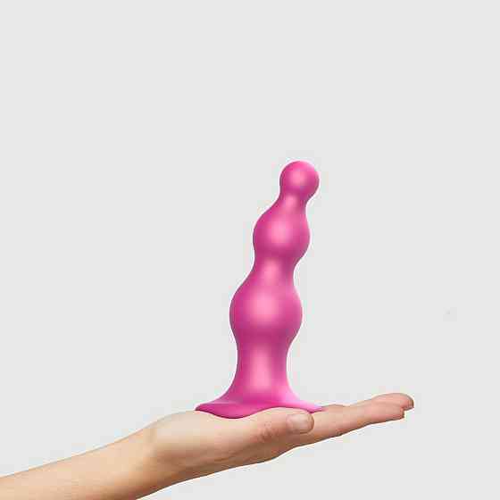 Насадка для страпона Strap-On-Me Dildo Plug Beads Framboise Metallic M Sex Aura Киев
