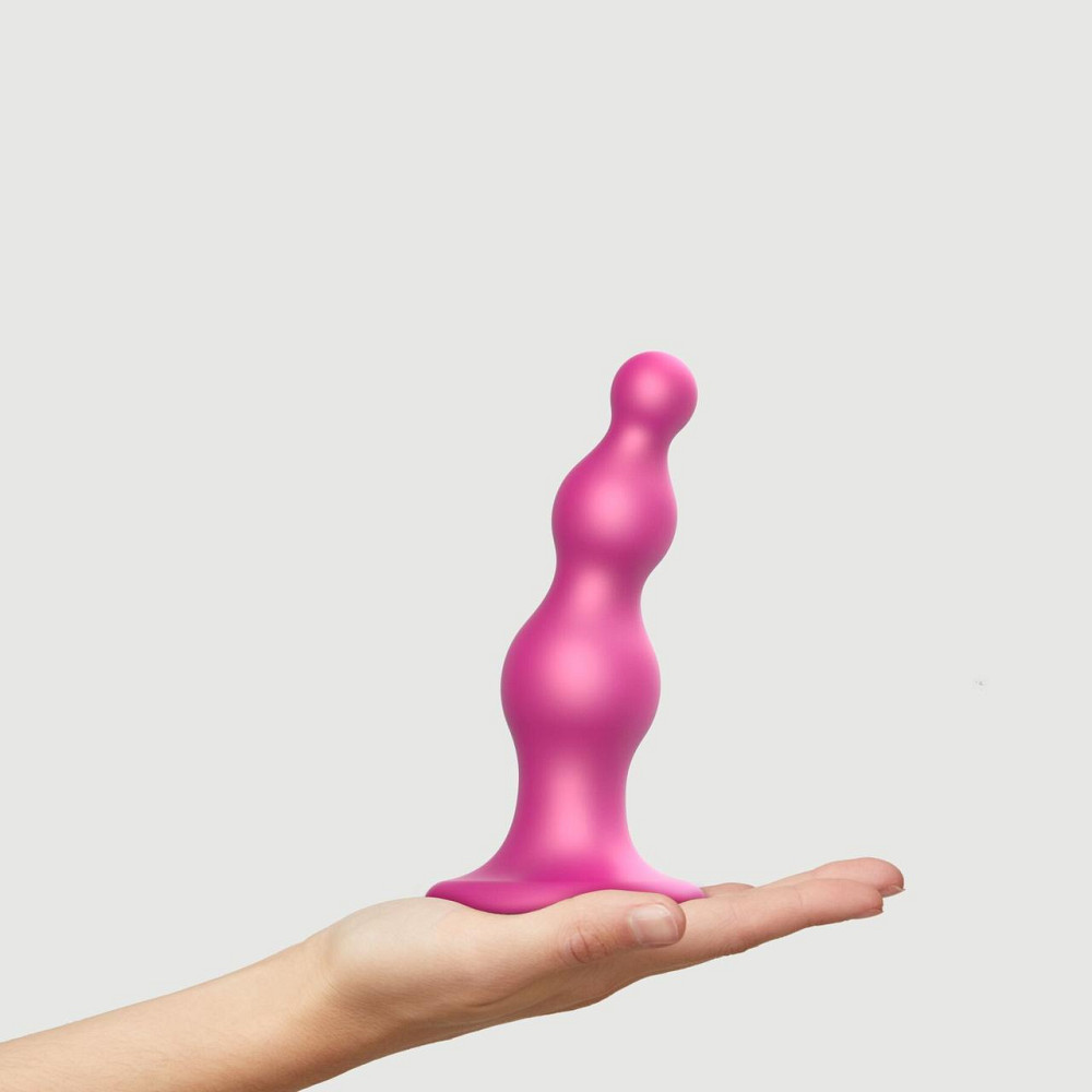 Насадка для страпона Strap-On-Me Dildo Plug Beads Framboise Metallic M Sex Aura Киев - изображение 3