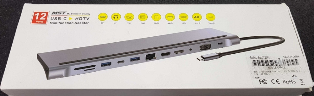 Док-станция 1Goal® USB C - 12 в 1 HUB MST, алюминиевая станция типа C. Киев - изображение 3