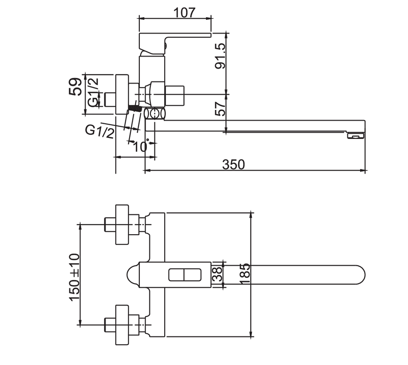 Змішувач для ванни Haiba KANT 006 EURO   ( HB9602 ) 37453 Харьков - изображение 8