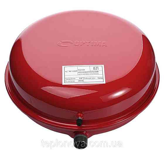 Бак Optima плоский для систем опалення 8 л Чернівці