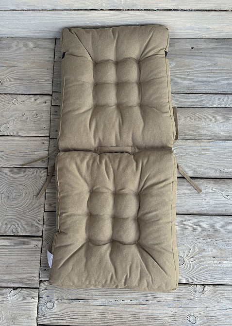 Подушка для стільців (50x120х8 см) подвійна Decorator Sawana колір бежевий 84-140 Київ - фото 2