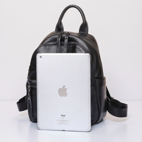 Жіноча сумка наплічна на кожен день 31х27х15, рюкзак для кожного дня, чорна Кам'янське