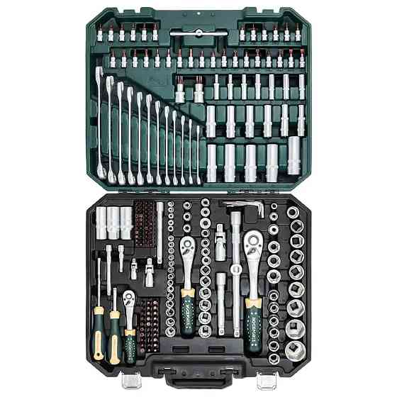 Набір інструментів 216 пр. 1/4" 3/8" 1/2" (6 гр, 12 гр) Rockforce RF-38841 Premium Одеса