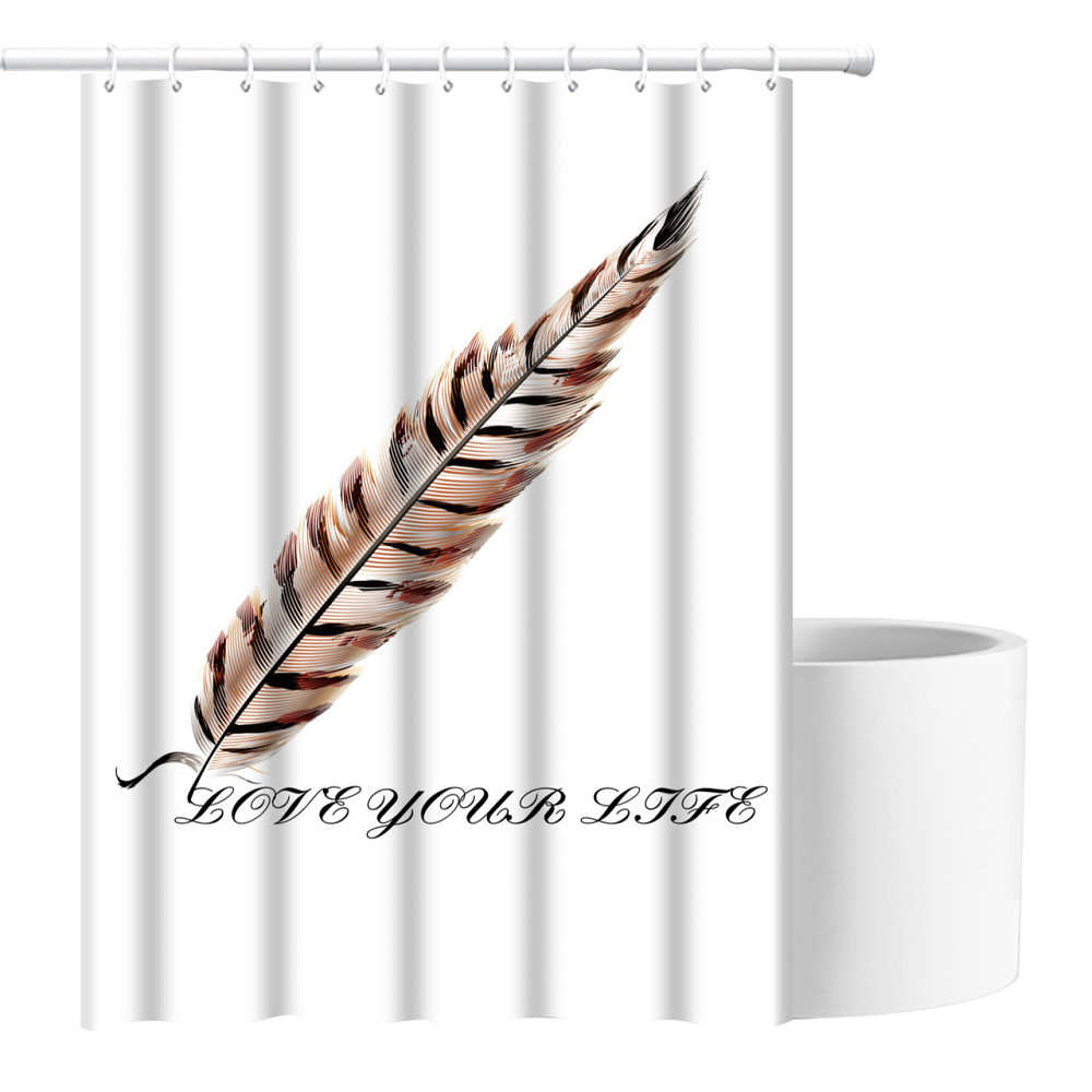 Шторка для ванны из полиэстера водонепроницаемая Bathlux 180x180 см с кольцами, занавеска для ванной комнаты Каменец-Подольский - изображение 1