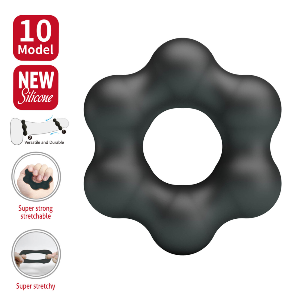Эрекционное кольцо Crazy Bull №10 - CLAUZELL Super Soft, BI-210352 Sex Aura Киев - изображение 2