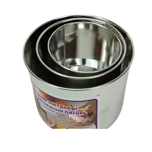 Набір форм для випікання паски/кексу 3шт зі знімним дном метал антикор.покриття 2285 Best Home Goods Житомир - изображение 3