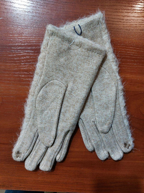 Перчатки сенсорные женские теплые one size кофейный Киев - изображение 4