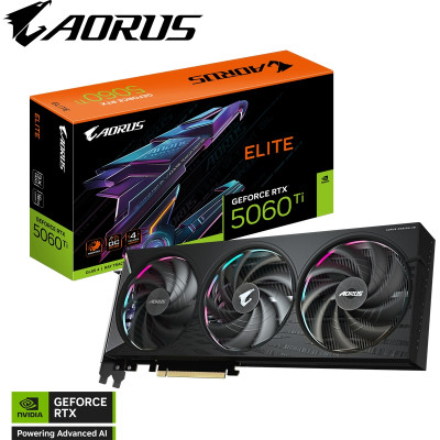 Відеокарта GIGABYTE GeForce RTX5060Ti 16Gb AORUS ELITE (GV-N506TAORUS E-16GD) Вінниця - фото 5