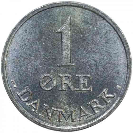 Монета 1 эре. 1969-1972 год, Дания. Полтава