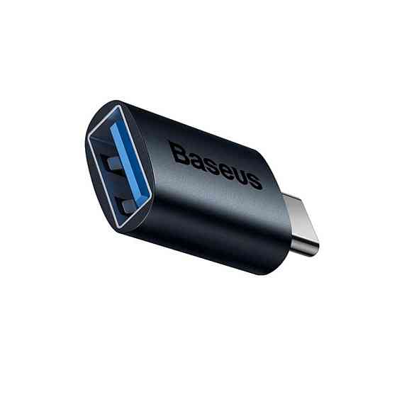 Адаптер Baseus Ingenuity Series Mini OTG Adaptor Type-C to USB-A 3.1 Blue Киев
