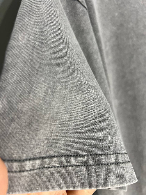 Футболка жіноча A-N 48020 базова оверсайз подовжена вільний крій варена тай дай one size, сірий, one size Київ - фото 4