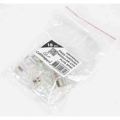 Конектор Cablexpert RJ45 cat.5e UTP 8P8C (сквозное отв., позолоч. конт.) 10 шт (LC-PTU-01/10) Вінниця