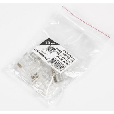Коннектор Cablexpert RJ45 cat.5e UTP 8P8C (сквозное отв., позолоч. конт.) 10 шт (LC-PTU-01/10) Винница - изображение 3