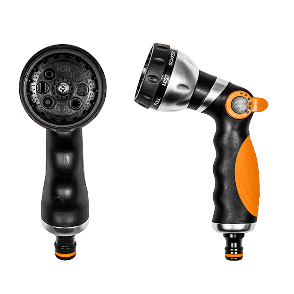 Пістолет для поливу металевий 8 режимів, BLACK LINE, ECO-2038 Київ - фото 1