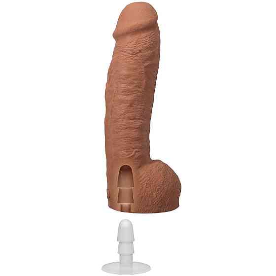 Фалоімітатор Doc Johnson The Realistic Cock ULTRASKYN - 12 Inch Hung with Balls Caramel Sex Aura Київ