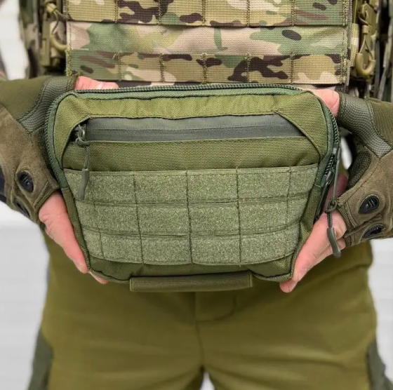 Тактичний підсумк напашник під бронежилет або плитоноску П2-3 Оливковий Вінниця