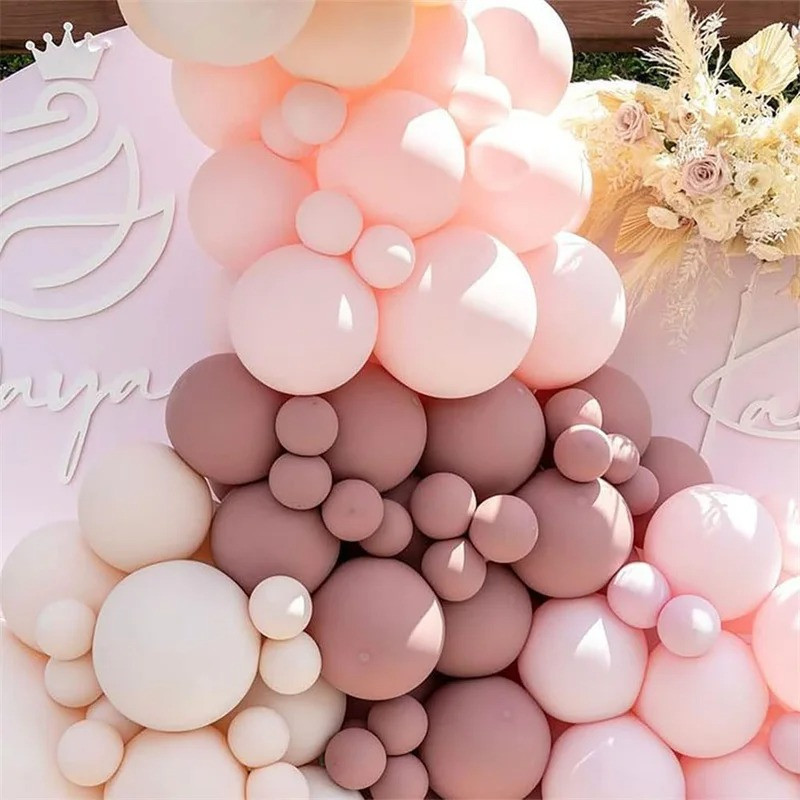 Набір повітряних куль в рожевих тонах прикраса для урочистих подій: весілля, вечірки, дня народження Кам'янець-Подільський - фото 3
