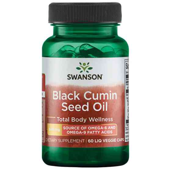 Масло семян черного тмина Swanson Black Cumin Seed Oil 500 мг 60 гелевых капсул Луцк