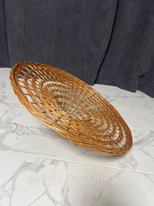 Лампа плетена плоска плітна Київ - фото 3