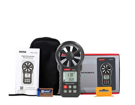 Анемометр крильчастий USB, Bluetooth 0,3-30 м/с, -10-45 °C WINTACT WT87B Одеса - фото 3