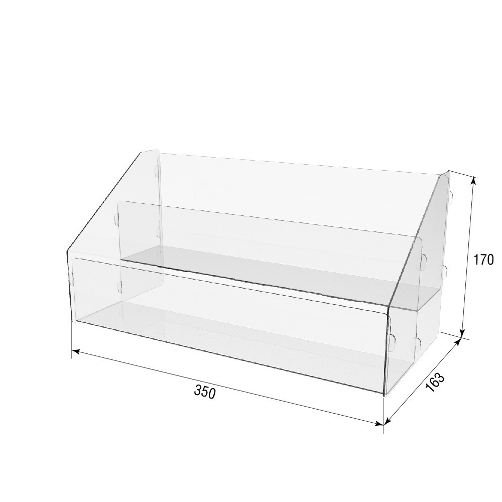 Товарна горка EKOSTAR на 2 полки 350х163х170 Київ - фото 3