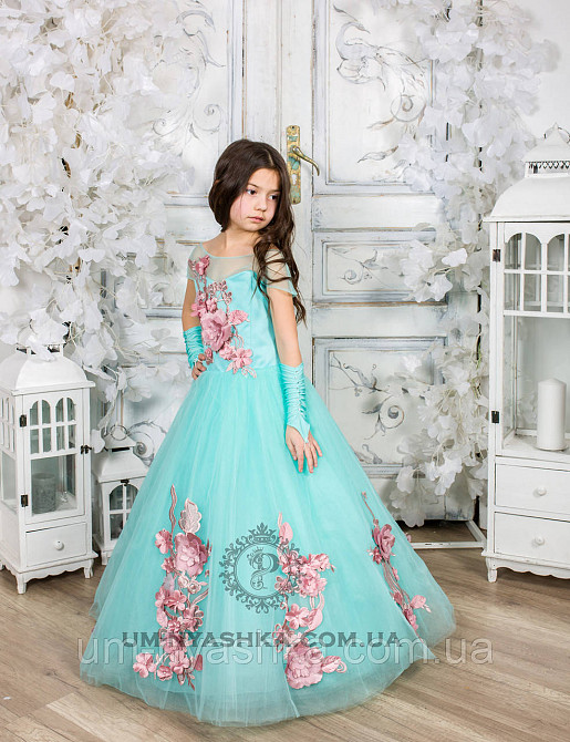 Пышное нарядное платье с цветами Николь на 4-5, 6-7 лет Кривой Рог - изображение 4