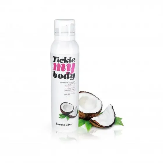 Масажна піна Love To Love TICKLE MY BODY COCONUT (150 мл) зволожувальна Львів