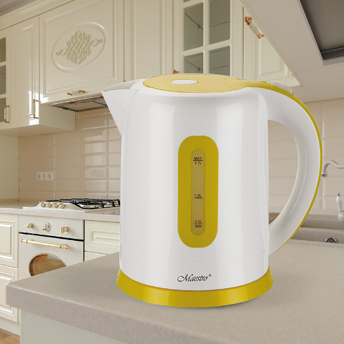 Електрочайник 1,7л 2000W (диск) білий MR-040-WHITE Maestro Житомир