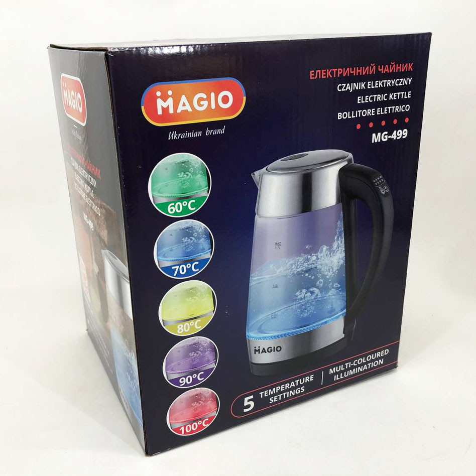 Електрочайник з контролем рівня води, Електричний чайник з індикатором води, Потужний кухонний чайник RD-34 Львів - фото 12