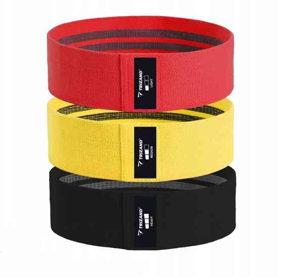 Набір еспандеров для фітнесу 3 шт 8-31 кг з чохлом Trizand (25878) Нововолинськ