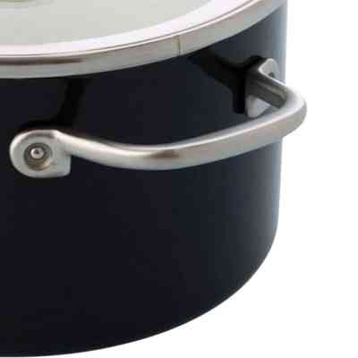 Кастрюля KitchenAid Steel Core 24 см 6 л матовий чорний (CC006001-001) Винница