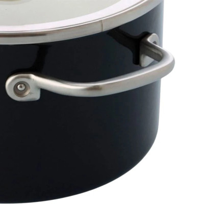 Кастрюля KitchenAid Steel Core 24 см 6 л матовий чорний (CC006001-001) Винница - изображение 4