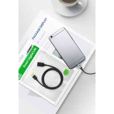 Дата кабель USB 3.0 AM/AF 2.0m US129 Black Ugreen (10373) Вінниця