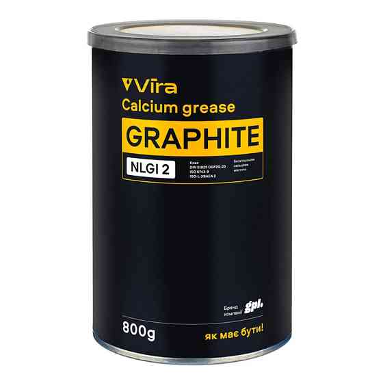 Смазка Vira пластичная графитная черная 800г Львов