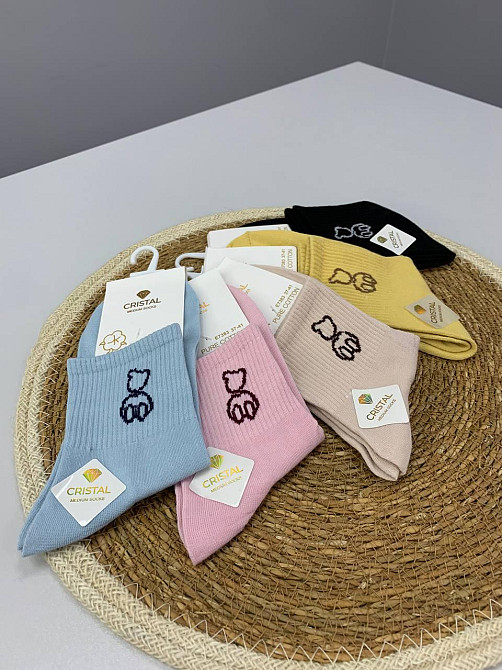 Носки женские со стильными мишками р.37-40 Черновцы - изображение 3