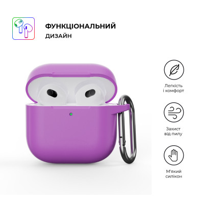 Чохол для навушників Armorstandart Hang Case для Apple AirPods 4 Purple (ARM81292) Вінниця - фото 2