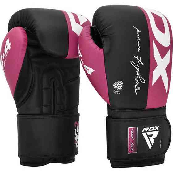 Боксерські рукавиці RDX REX F4 PINK/BLACK-10 унцій (капа в комплекті) Кам'янське