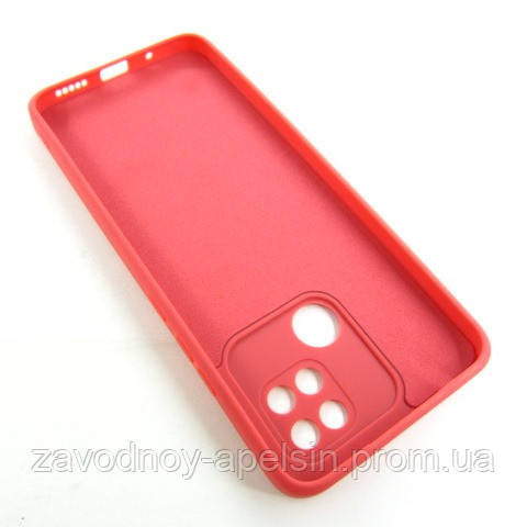 Xiaomi Redmi 10c Чохол силіконовий Захист камери (червоний) Одеса - фото 2