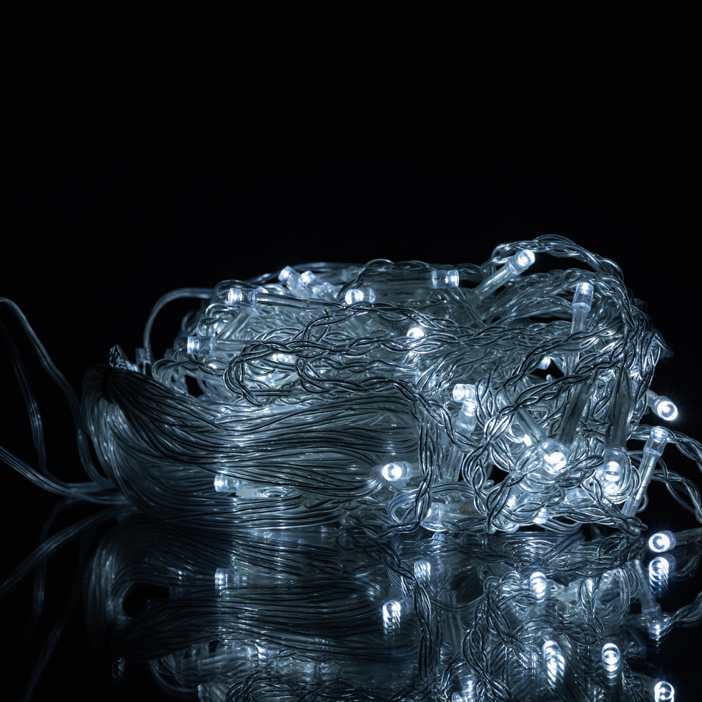 Garlando Новорічна гірлянда штора 1,5х1,5 м 64 LED білий провід Білий ZWM1564LEDW Коломия - фото 5